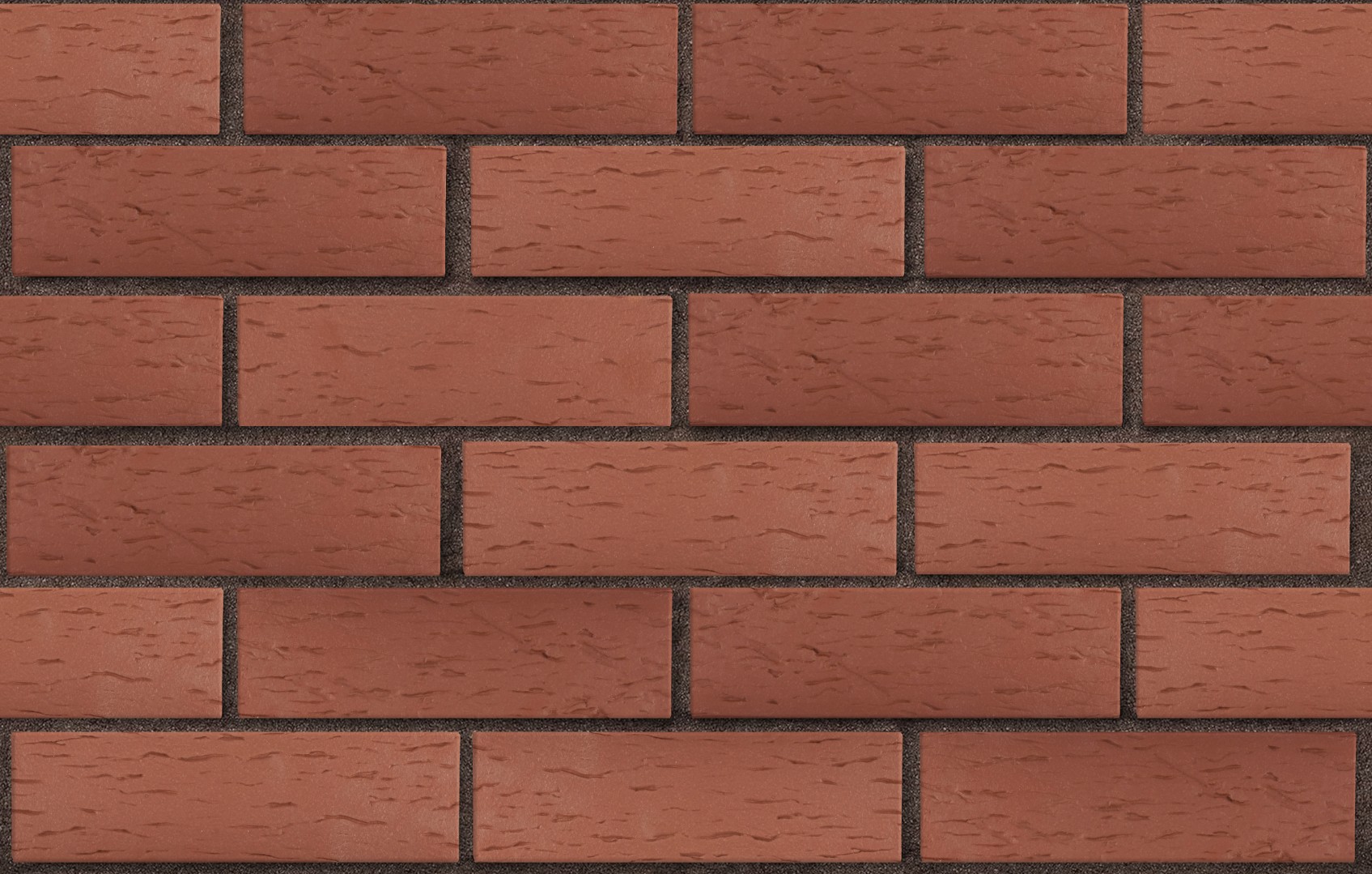 Клинкер фасадный тёмно-красный "Эдинбург" ЛСР Классика, поверхность береста